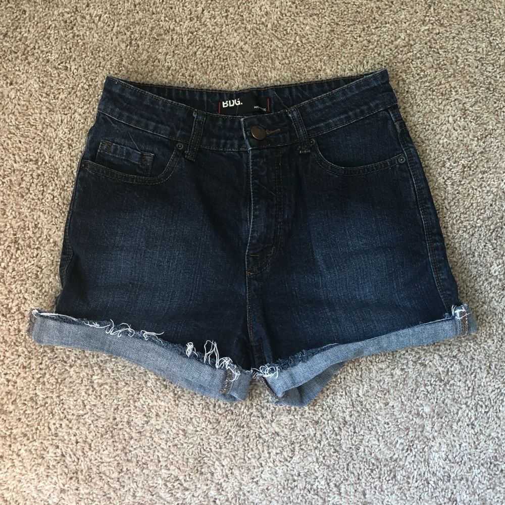 BDG High Rise Denim Shorts